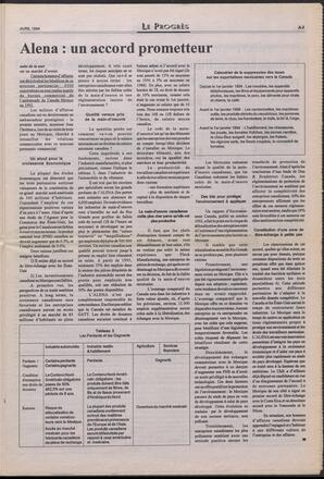 Le Soleil de Colombie-Britannique, April 15, 1994, page 9