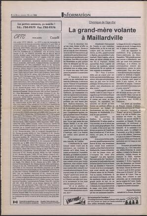 Le Soleil de Colombie-Britannique, April 15, 1994, page 4