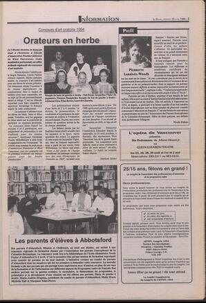 Le Soleil de Colombie-Britannique, April 15, 1994, page 3