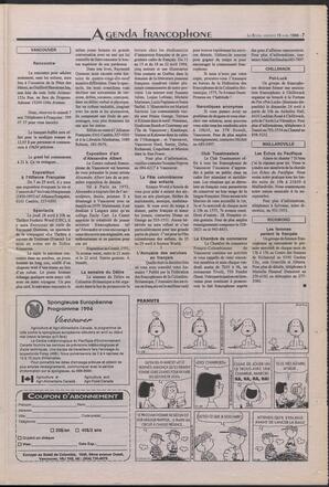 Le Soleil de Colombie-Britannique, April 15, 1994, page 15