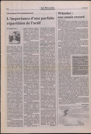 Le Soleil de Colombie-Britannique, April 15, 1994, page 10