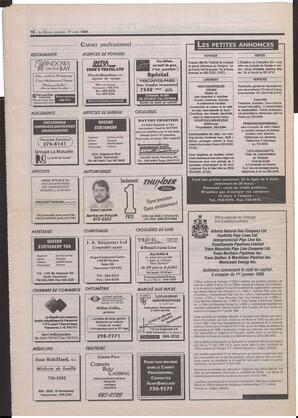 Le Soleil de Colombie-Britannique, April 1, 1994, page 16