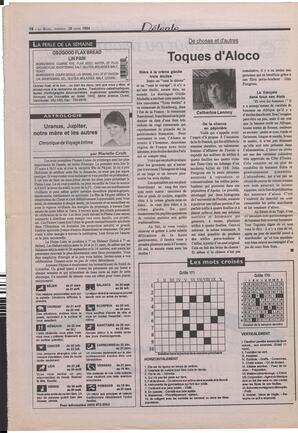 Le Soleil de Colombie-Britannique, March 25, 1994, page 16