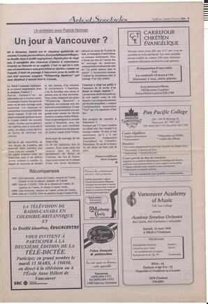 Le Soleil de Colombie-Britannique, March 11, 1994, page 5
