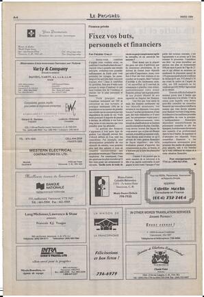 Le Soleil de Colombie-Britannique, March 11, 1994, page 16