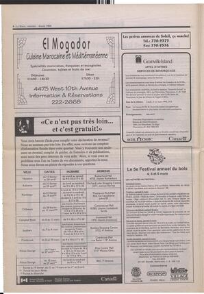 Le Soleil de Colombie-Britannique, March 4, 1994, page 4