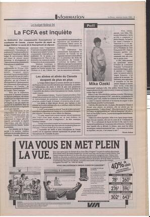 Le Soleil de Colombie-Britannique, March 4, 1994, page 3