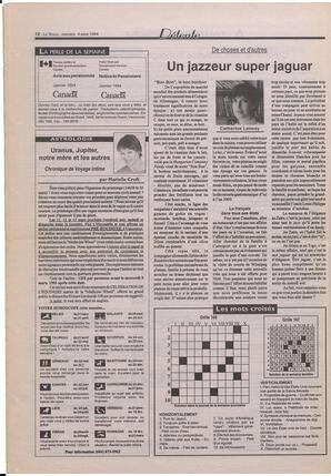 Le Soleil de Colombie-Britannique, March 4, 1994, page 12