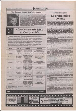 Le Soleil de Colombie-Britannique, February 25, 1994, page 8