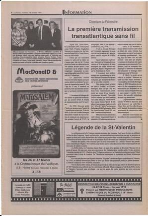 Le Soleil de Colombie-Britannique, February 18, 1994, page 8