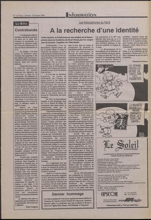Le Soleil de Colombie-Britannique, February 18, 1994, page 2