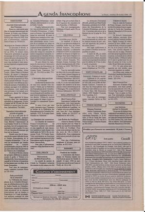 Le Soleil de Colombie-Britannique, February 18, 1994, page 11