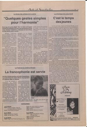 Le Soleil de Colombie-Britannique, February 11, 1994, page 9
