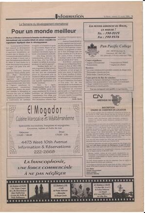 Le Soleil de Colombie-Britannique, February 11, 1994, page 5