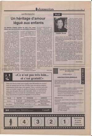 Le Soleil de Colombie-Britannique, February 11, 1994, page 3