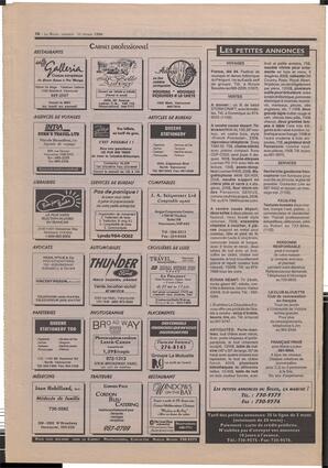 Le Soleil de Colombie-Britannique, February 11, 1994, page 16
