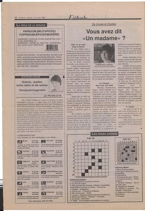 Le Soleil de Colombie-Britannique, February 11, 1994, page 12