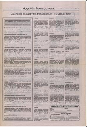 Le Soleil de Colombie-Britannique, February 4, 1994, page 7