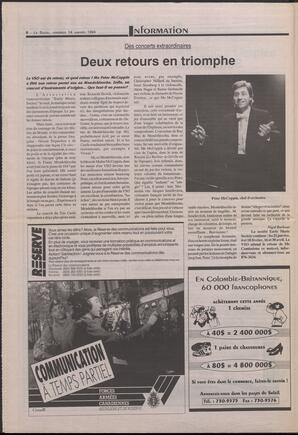 Le Soleil de Colombie-Britannique, January 14, 1994, page 6