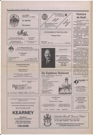 Le Soleil de Colombie-Britannique, December 17, 1993, page 6