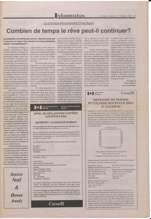 Le Soleil de Colombie-Britannique, December 17, 1993, page 5