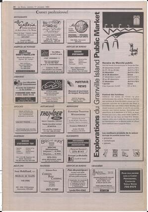 Le Soleil de Colombie-Britannique, December 17, 1993, page 20