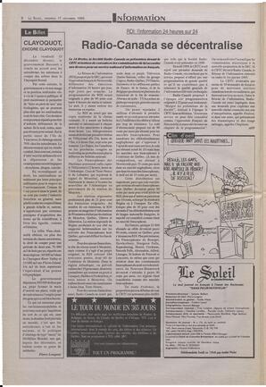 Le Soleil de Colombie-Britannique, December 17, 1993, page 2