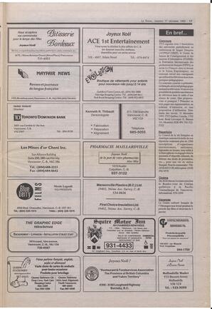 Le Soleil de Colombie-Britannique, December 17, 1993, page 17