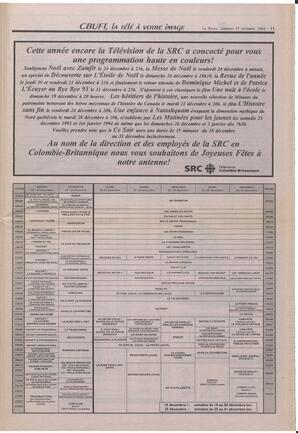 Le Soleil de Colombie-Britannique, December 17, 1993, page 11