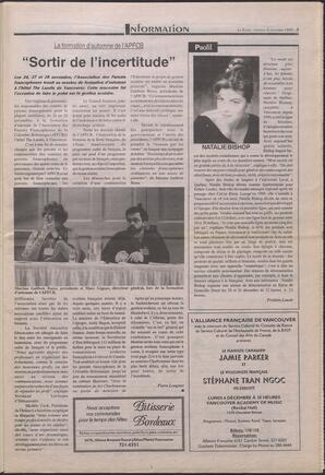 Le Soleil de Colombie-Britannique, December 3, 1993, page 3