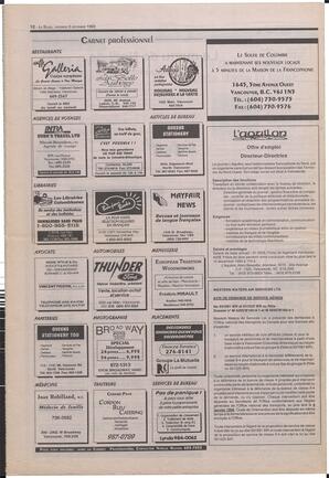 Le Soleil de Colombie-Britannique, December 3, 1993, page 12