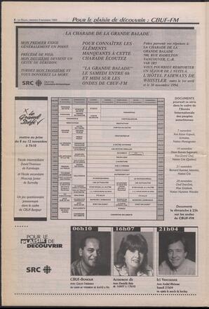 Le Soleil de Colombie-Britannique, November 5, 1993, page 8