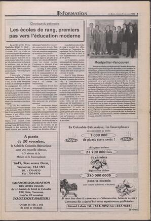 Le Soleil de Colombie-Britannique, November 5, 1993, page 5