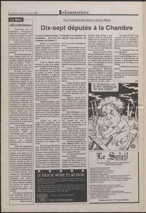 Le Soleil de Colombie-Britannique, November 5, 1993, page 2