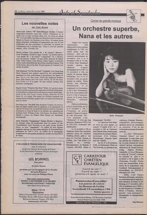 Le Soleil de Colombie-Britannique, November 5, 1993, page 12