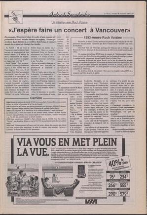 Le Soleil de Colombie-Britannique, November 5, 1993, page 11