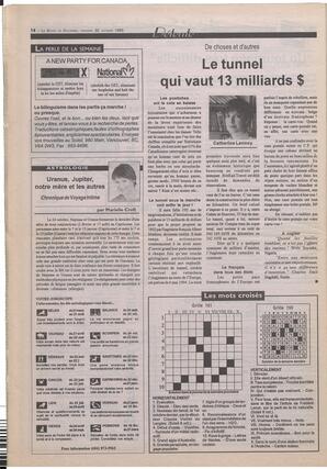 Le Soleil de Colombie-Britannique, October 22, 1993, page 14