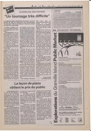Le Soleil de Colombie-Britannique, October 22, 1993, page 13
