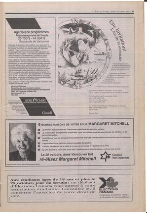 Le Soleil de Colombie-Britannique, October 22, 1993, page 11
