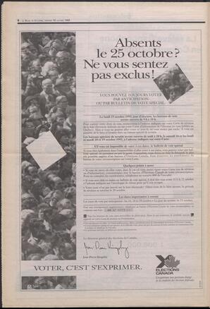 Le Soleil de Colombie-Britannique, October 15, 1993, page 6