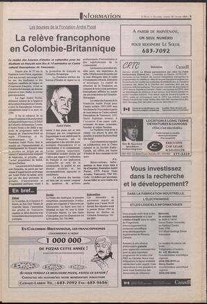 Le Soleil de Colombie-Britannique, October 15, 1993, page 5