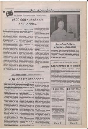 Le Soleil de Colombie-Britannique, October 15, 1993, page 13