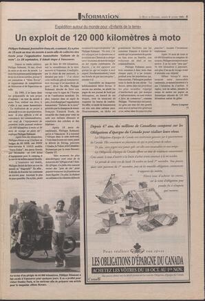 Le Soleil de Colombie-Britannique, October 8, 1993, page 5