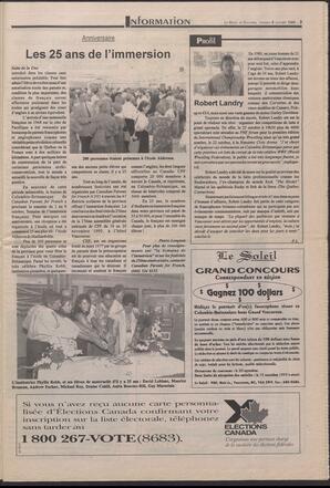 Le Soleil de Colombie-Britannique, October 8, 1993, page 3