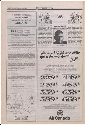 Le Soleil de Colombie-Britannique, October 1, 1993, page 8