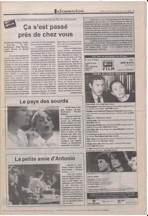 Le Soleil de Colombie-Britannique, October 1, 1993, page 3