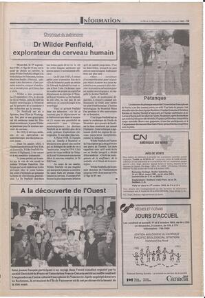 Le Soleil de Colombie-Britannique, October 1, 1993, page 13