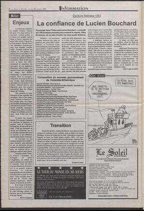 Le Soleil de Colombie-Britannique, September 24, 1993, page 2