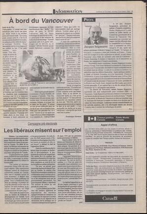 Le Soleil de Colombie-Britannique, September 3, 1993, page 3