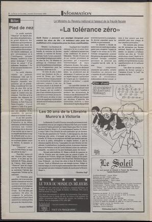 Le Soleil de Colombie-Britannique, September 3, 1993, page 2